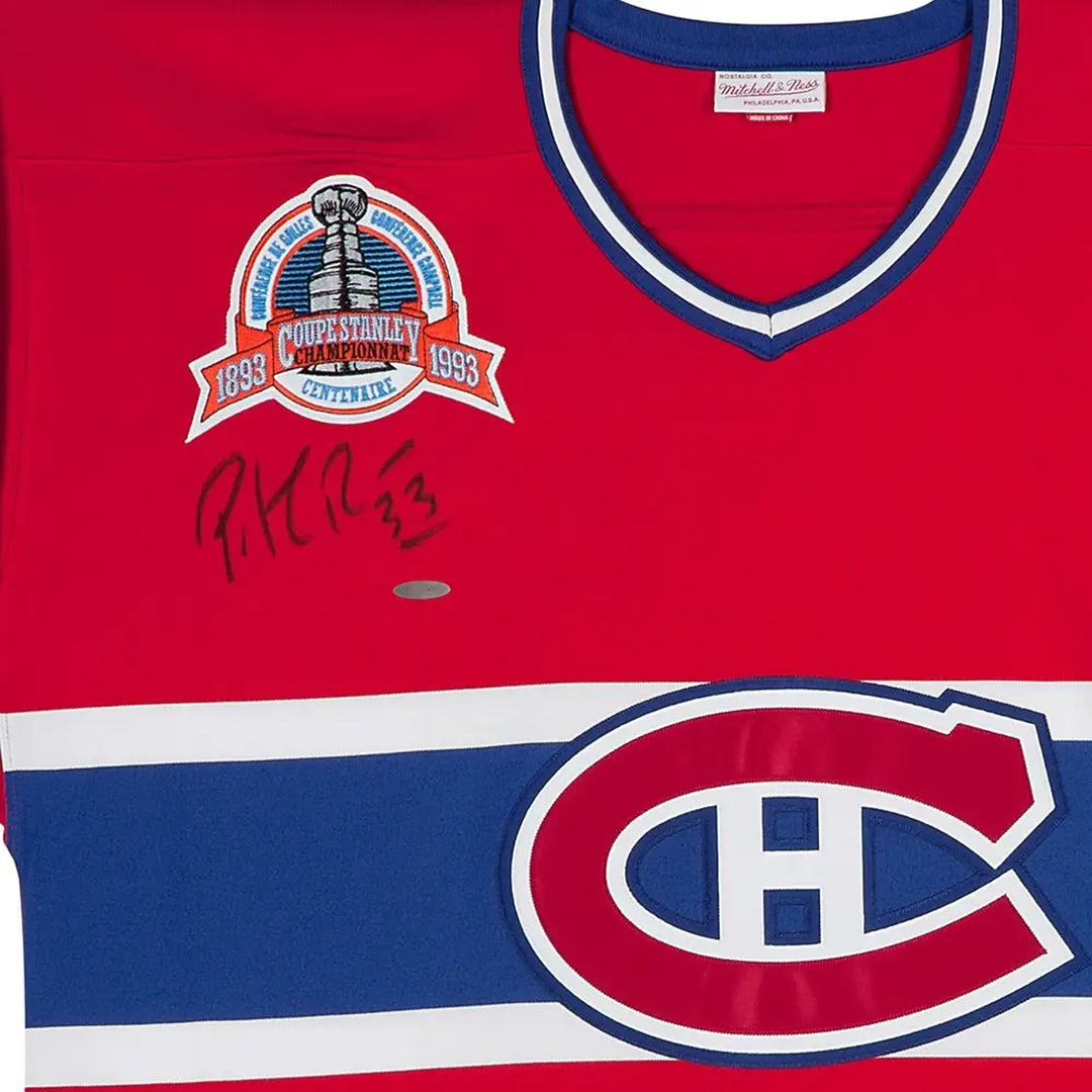 Patrick Roy Signed Montreal Canadiens Mitchell & Ness Jersey, Montreal Canadiens, NHL, Hockey, Autographed, Signed, AAAJH33203