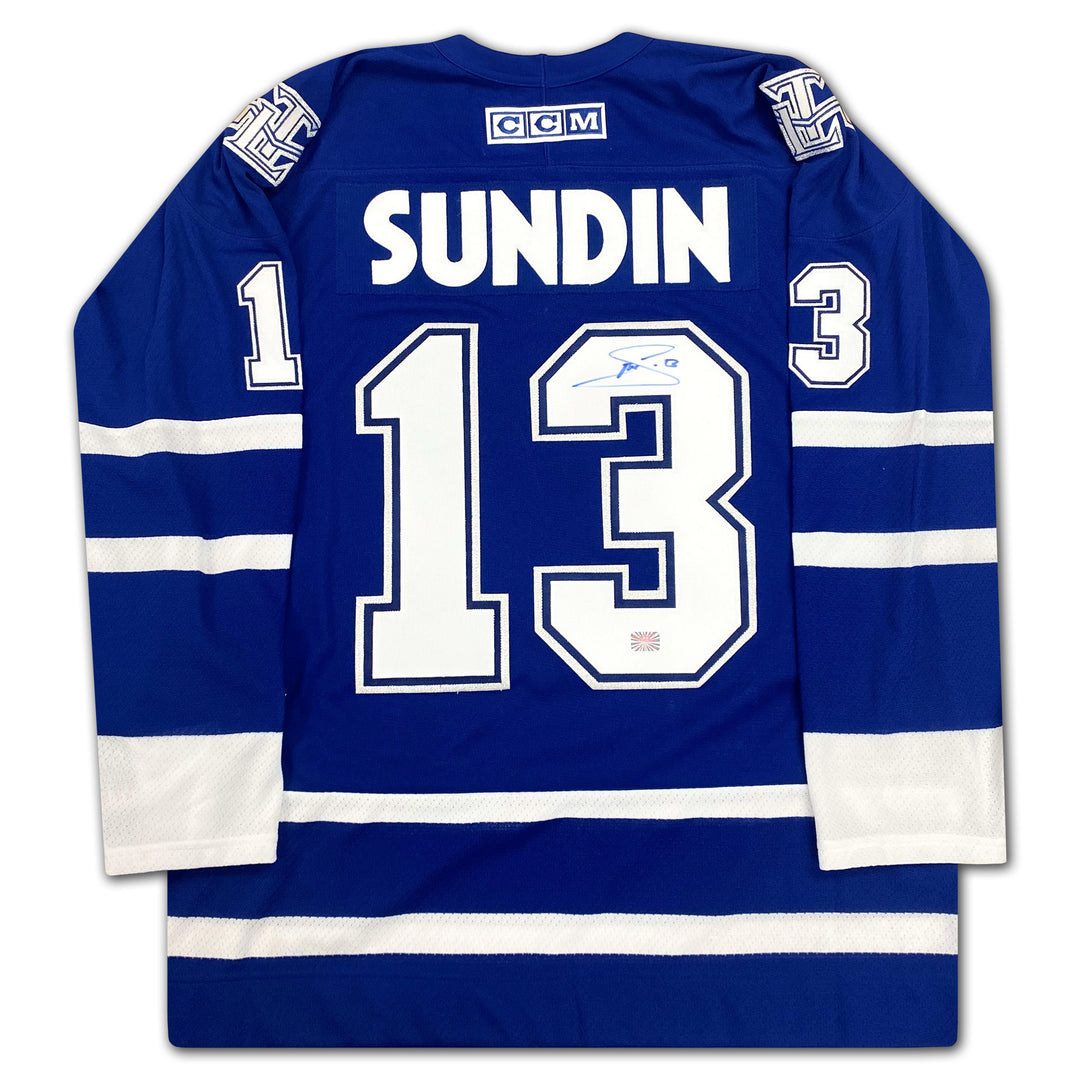 Mats Sundin Autographed Ccm Blue Toronto Maple Leafs Jersey, Toronto Maple Leafs, NHL, Hockey, Autographed, Signed, AAAJH33202