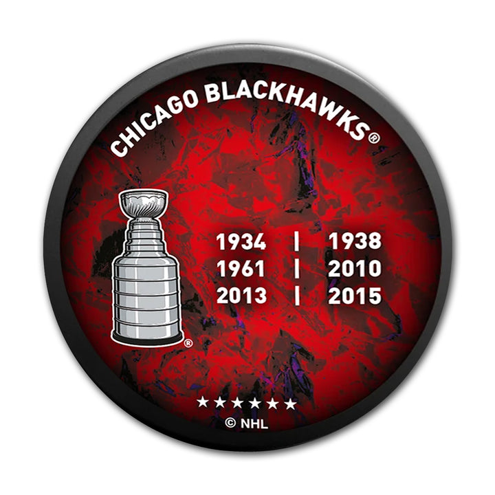 Bobby Hull Signed Puck 6 Stanley Cup Champs Chicago, Chicago Blackhawks, NHL, Hockey, Autographed, Signed, AAHPH32902