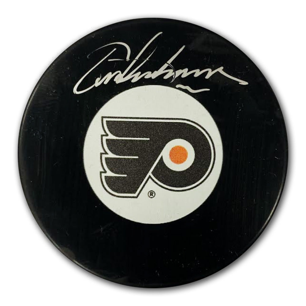 Eric Lindros Signed Puck - Philadelphia Flyers Large Logo, Philadelphia Flyers, NHL, Hockey, Autographed, Signed, AAHPH33213