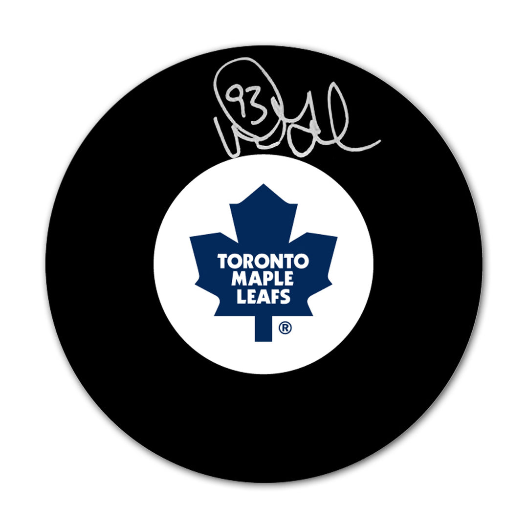 Doug Gilmour Autographed Hockey Puck - Toronto Maple Leafs, Toronto Maple Leafs, NHL, Hockey, Autographed, Signed, AAHPH33045