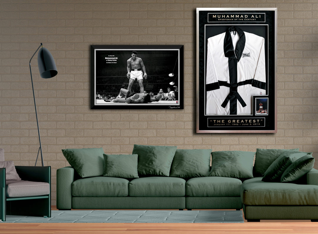 Muhammad Ali Autographed Boxing Shorts  (48" By 32"), Boxing, Boxing, Boxing, Autographed, Signed, AAPCB30087