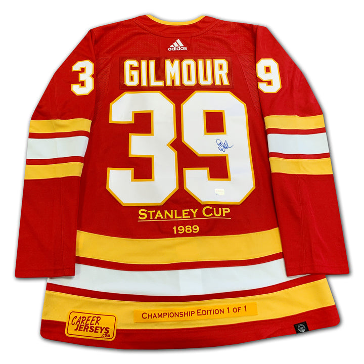 Doug Gilmour Signed Stanley Cup Edition Jersey #1/1 Calgary Flames, Toronto Maple Leafs, NHL, Hockey, Autographed, Signed, CJCJH33120