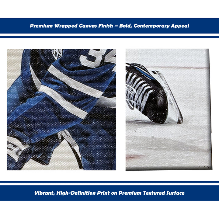 Auston Matthews Slapshot Wrapped Canvas - Toronto Maple Leafs 16"X20", Toronto Maple Leafs, NHL, Hockey, Collectibile Memorabilia, AACMH33402