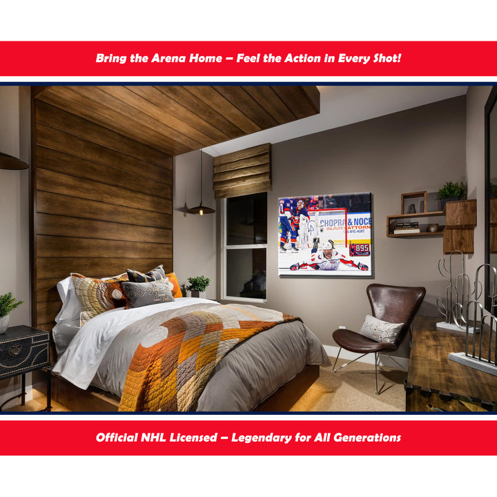 Alexander Ovechkin Record Breaking Goal #895 Wrapped Canvas 16X20 (20" By 16"), Washington Capitals, NHL, Hockey, Collectibile Memorabilia, AACMH33401