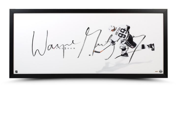 Wayne Gretzky Autographed La Kings The Show Framed Display
