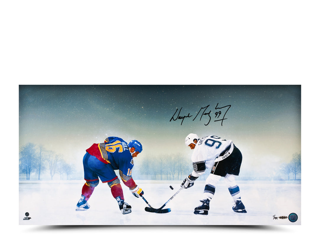 Wayne Gretzky Autographed Frozen Pond 30X15 Photograph, Limited To 99