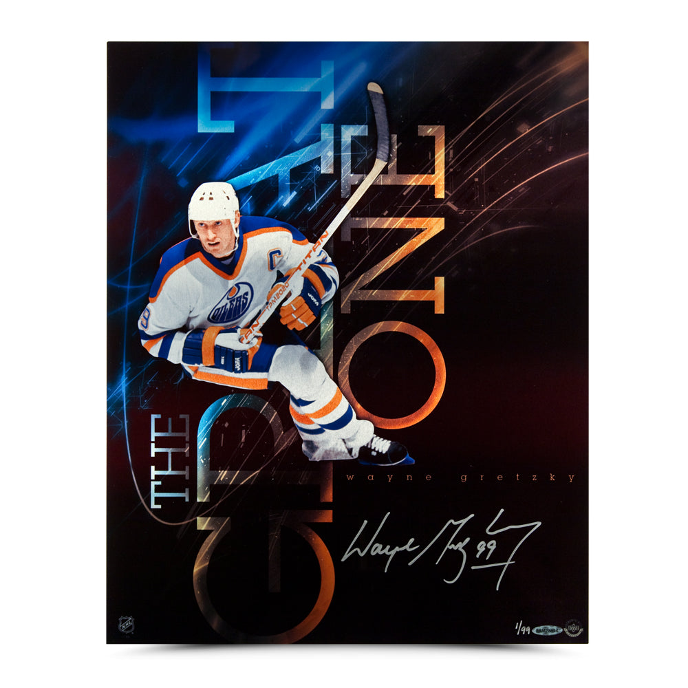 Wayne Gretzky Signed Edmonton Oilers 16X20 Aluminum Print - Ltd Ed /99