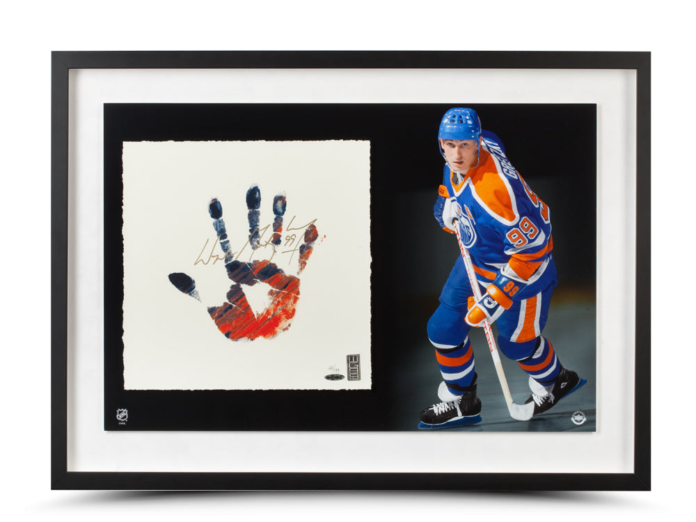 Wayne Gretzky Signed Edmonton Oilers Tegata Lithograph - Framed & Limited To 99
