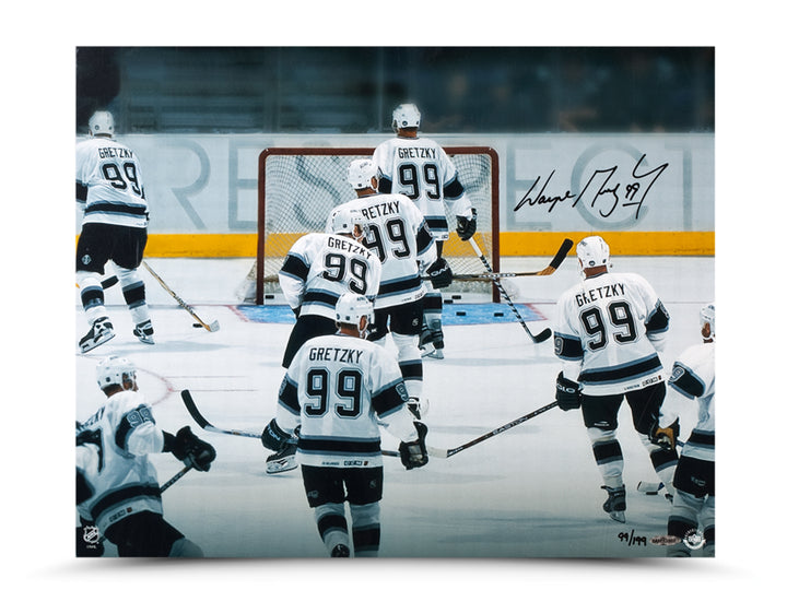 Wayne Gretzky Signed La Kings Respect 16X20 Photograph - Ltd Ed /199