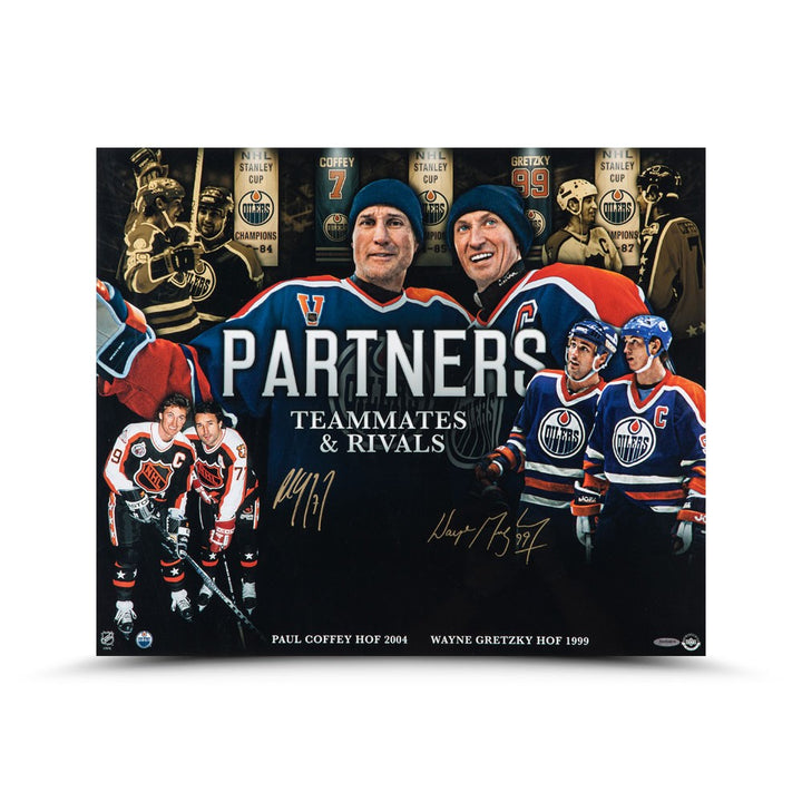 Wayne Gretzky / Paul Coffey Partners 20X24 - Autographed