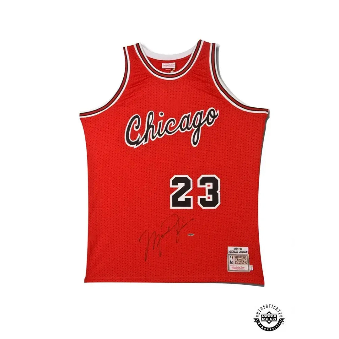 Michael Jordan Signed 1984-85 Chicago Bulls Mitchell & Ness Rookie Jersey