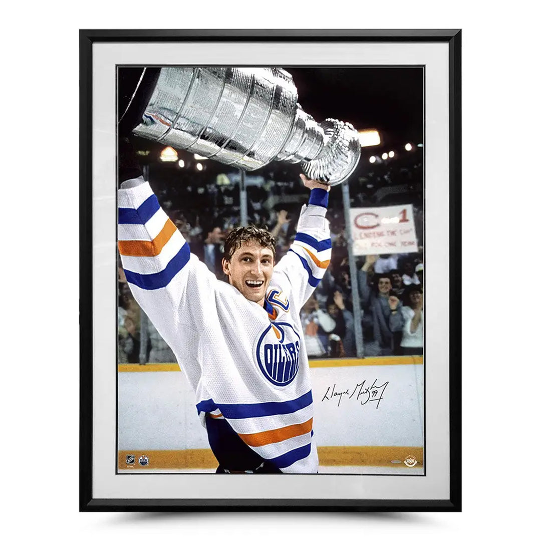 Wayne Gretzky Autographed “The Moment” Framed 30X40