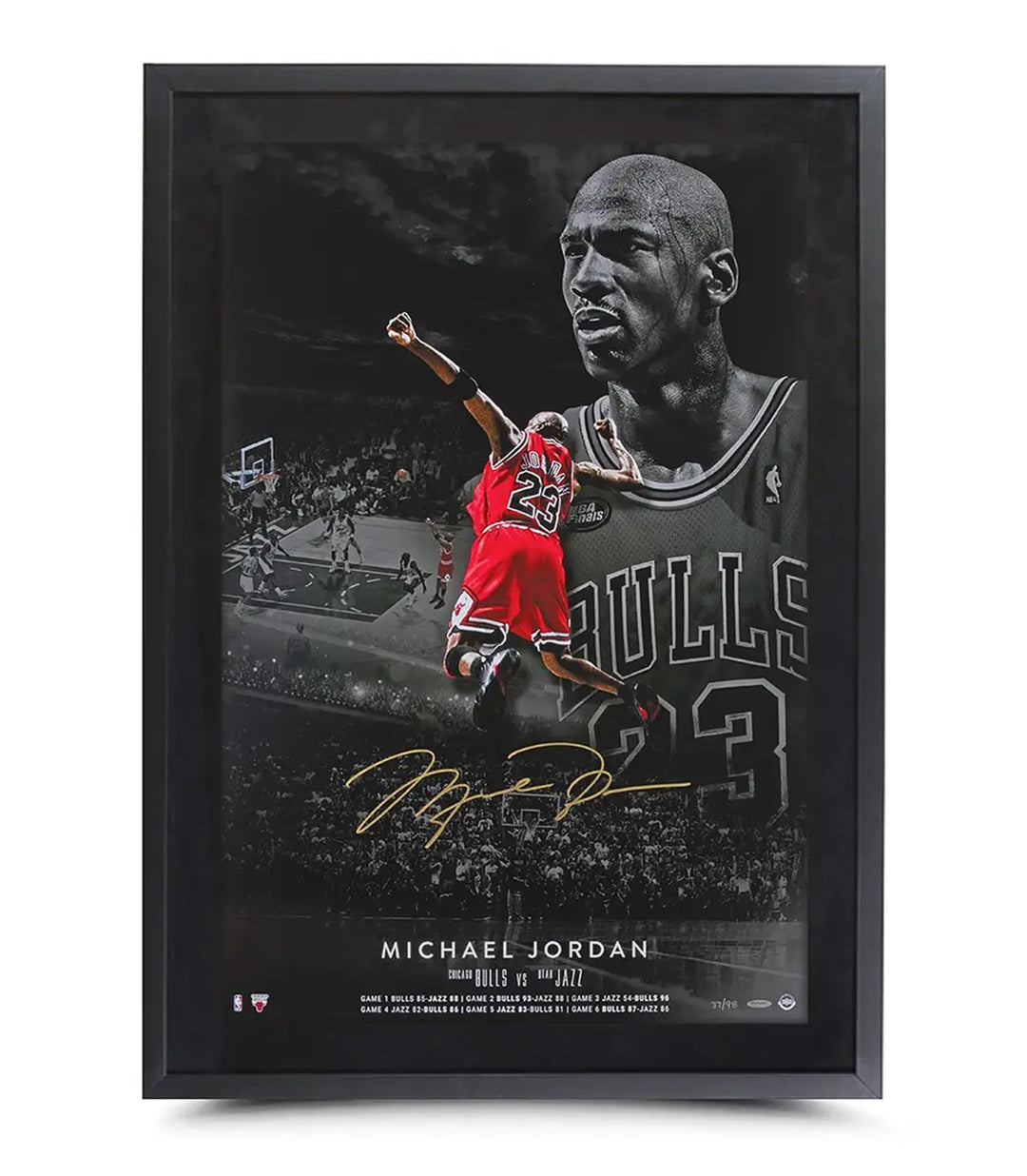 Michael Jordan Autographed & Framed “Poster 1998”