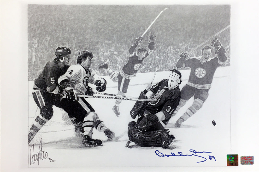 Bobby Orr Signed Limited Edition /300 Lithograph Boston Bruins, Boston Bruins, NHL, Hockey, Autographed, Signed, AAHPH33170