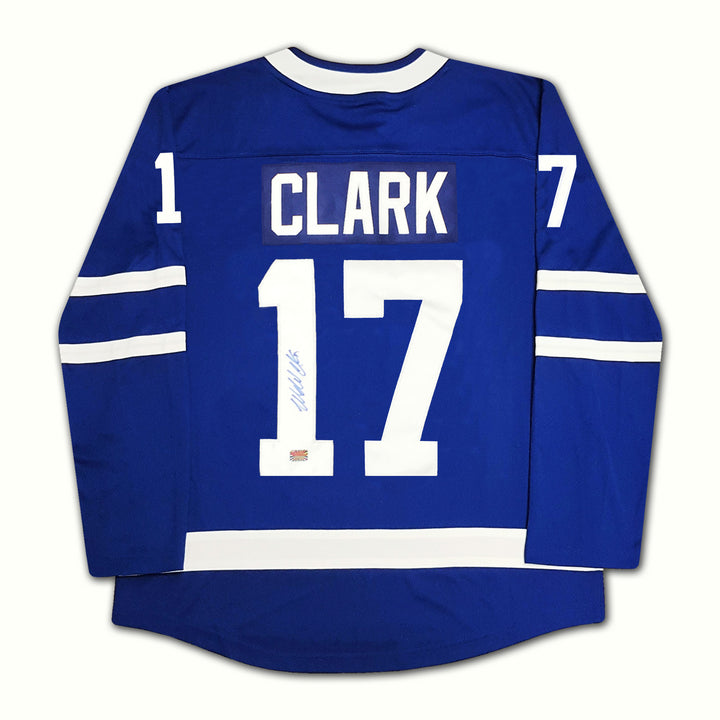 Wendel Clark Autographed Blue Toronto Maple Leafs Jersey, Toronto Maple Leafs, NHL, Hockey, Autographed, Signed, AAAJH30142